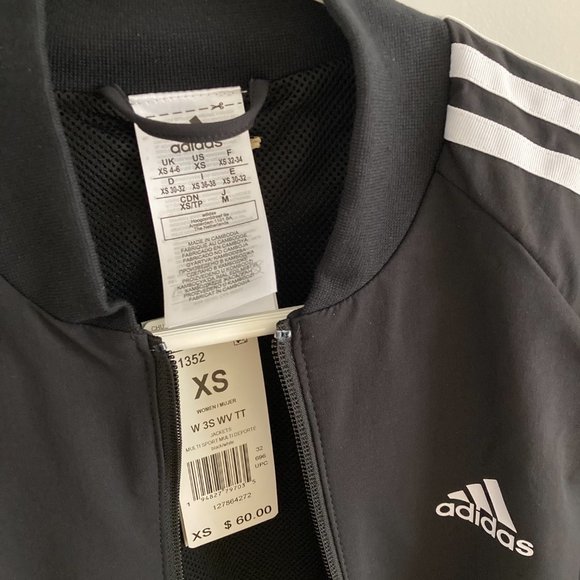 NWT Adidas women's Essentials 3-STRIPES Track Jacket XS - Picture 5 of 7